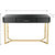 Sonya 47.2" Black Rectangle Glass Console Table