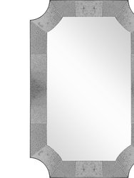 Templar 23.625" x 35.375" Casual Irregular Framed Classic Accent Mirror - Gray