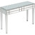 Vera 48" Rectangle Glass Console Table - Silver