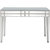 Vera 48" Rectangle Glass Console Table - Silver - Silver