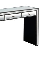 Wyatt 48" Rectangle Glass Console Table - Black - Black