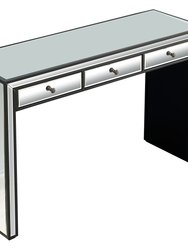 Wyatt 48" Rectangle Glass Console Table - Black