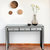 Wyatt 48" Rectangle Glass Console Table - Black