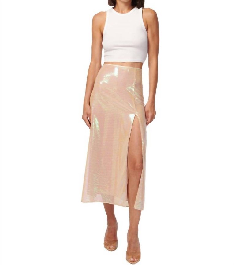 Artemis Skirt In Opal Sequin