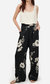 Bleecker Pants In Black Botanical - Black Botanical