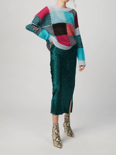 Cami NYC Jessica Midi Skirt In Emerald Leopard product