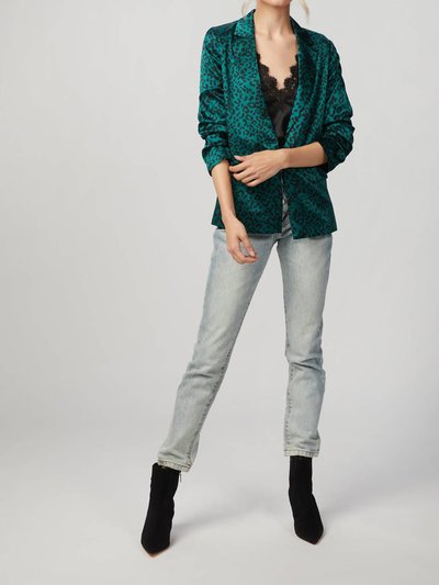 Cami NYC Ollie Blazer In Emerald Leopard product