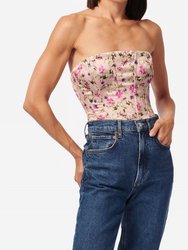 Tamara Corset Bodysuit In Pink - Pink