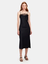 The Romy Silk Charmeuse Midi Dress