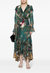 International Women Verdis World Silk Chiffon Ruffle Wrap Dress - Multicolor