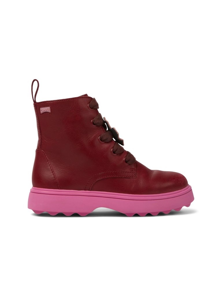 Ankle Boots Unisex Camper Twins - Burgundy/Pink - Burgundy/Pink