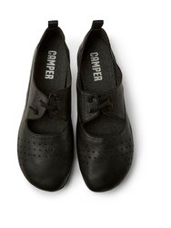 Black Leather Right Shoes For Women
