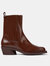 Bonnie Ankle Long Boots - Burgundy