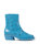 Bonnie Blue Leather Boots For Women - Medium Blue