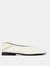 Casi Myra Ballerinas Sandals - White Natural