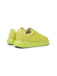 Green Leather Runner K21 Sneakers For Men