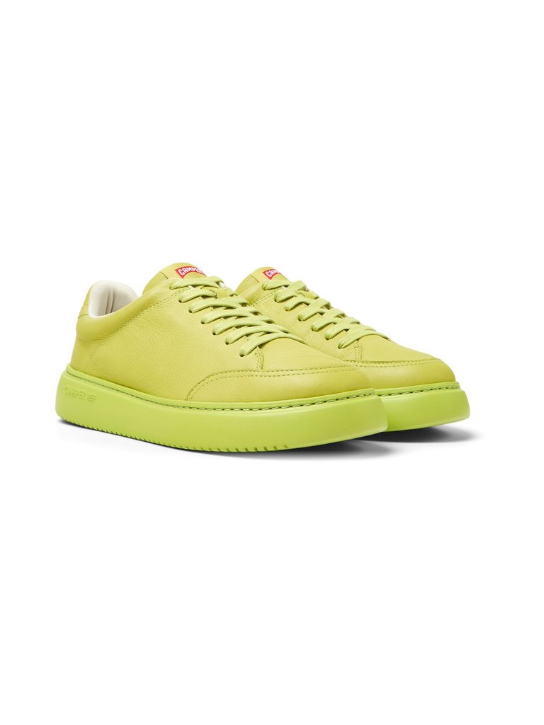 Green Leather Runner K21 Sneakers For Men