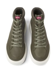 Green Leather Runner K21 Sneakers For Men