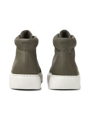 Green Leather Runner K21 Sneakers For Men