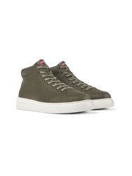 Green Leather Runner K21 Sneakers For Men