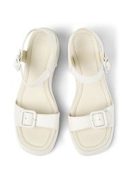 Kaah Sandals - White Natural