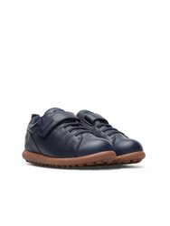 Kids Pelotas Ariel Leather Sneaker - Dark Blue