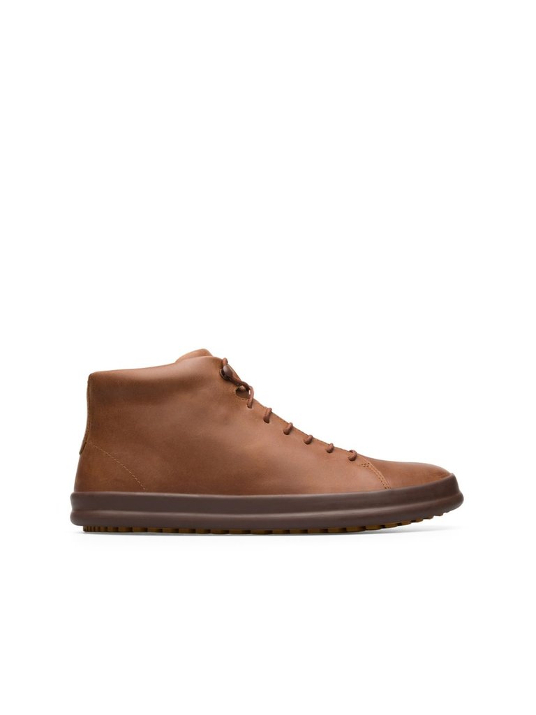 Men Chasis Sport Leather Boot - Brown