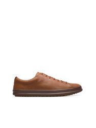 Men Chasis Sport Leather Shoe - Brown