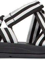 Men Match Sandals - Black/White