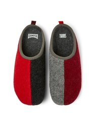  Men's Twins Sneakers - Burgundy/Red/Gray