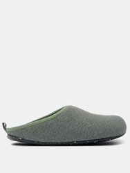 Men's Wool Slippers Wabi - Medium Green