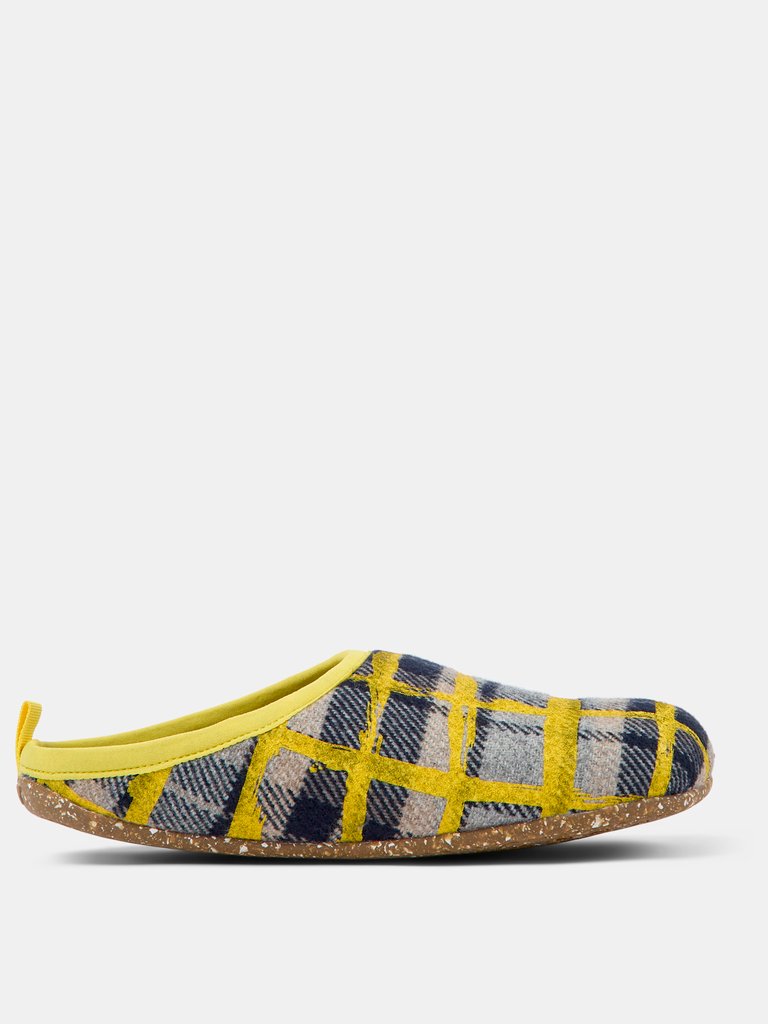 Men's Wool Slippers Wabi - Beige/Yellow