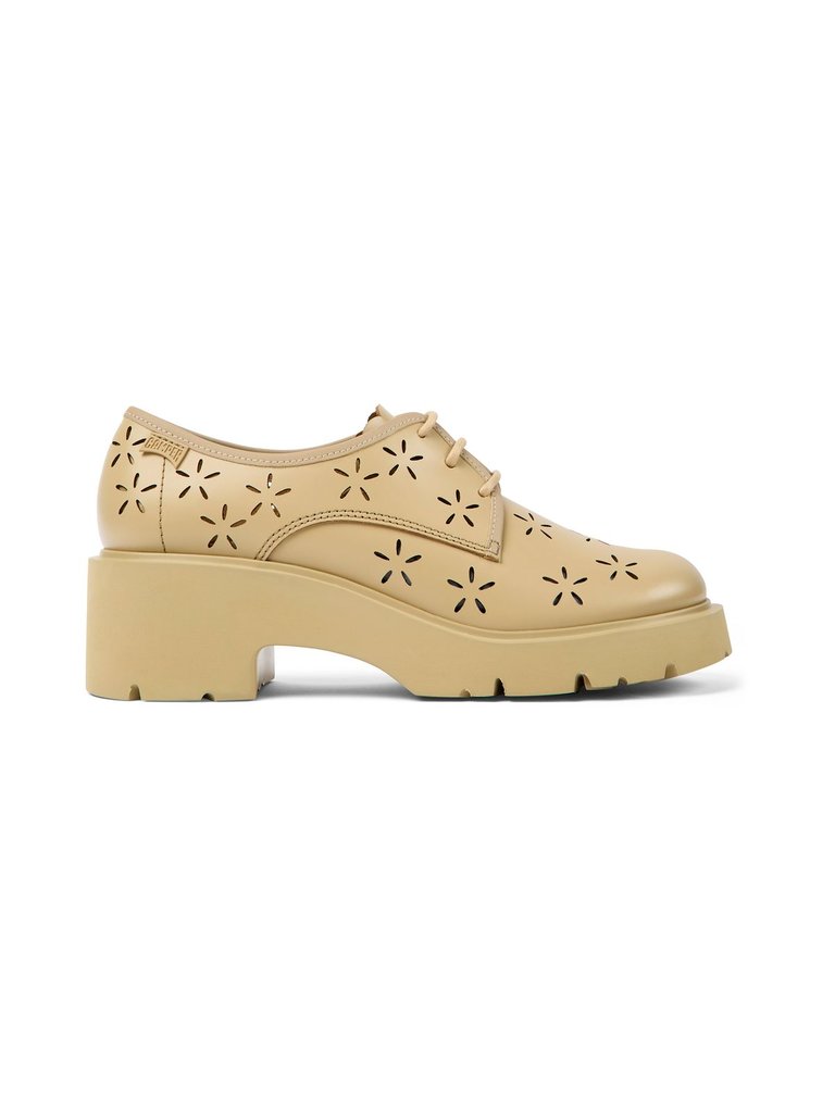 Milah Lace-Up Shoes - Medium Beige - Beige