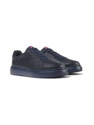 Navy Leather Runner K21 Sneakers For Men