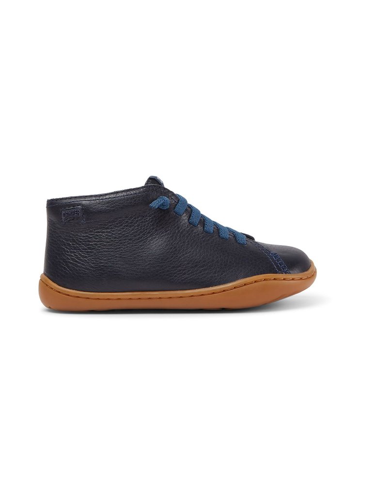 Peu Unisex Sneakers - Dark Blue Leather - Blue