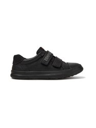 Pursuit Unisex Sneakers - Black Leather - Black