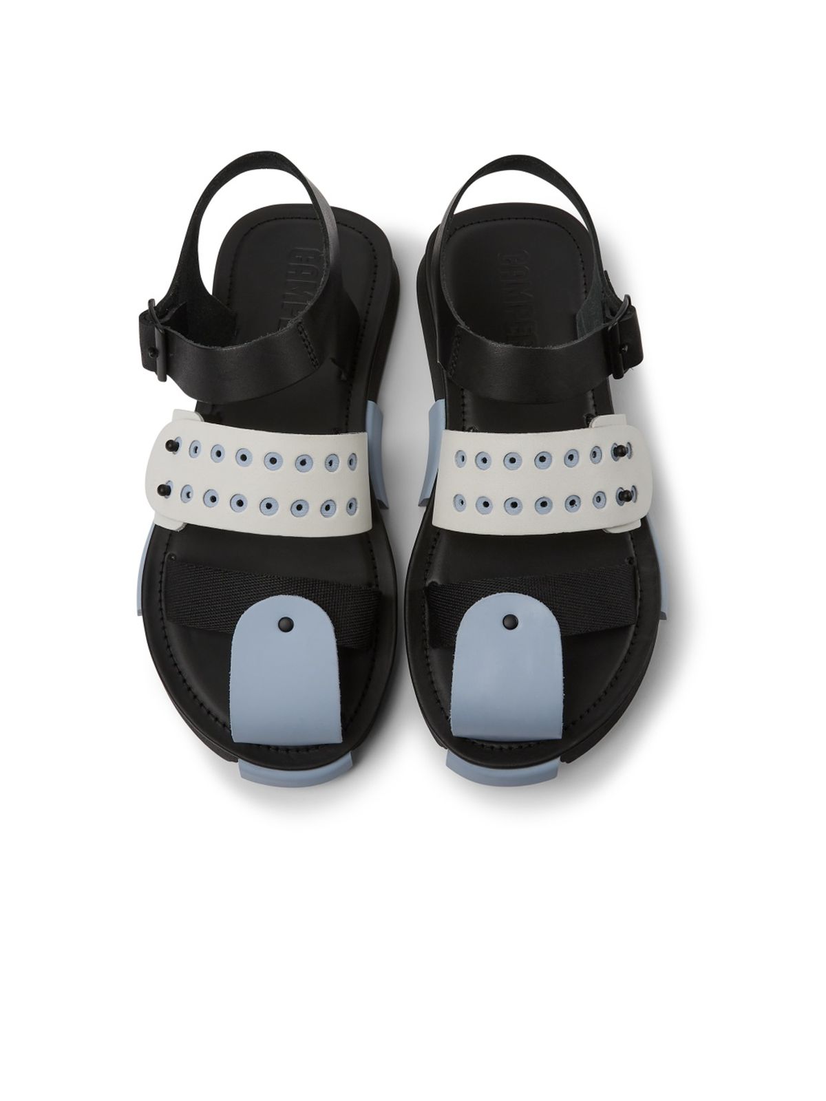 Camper Black/White Sandals Women Set - Black/White