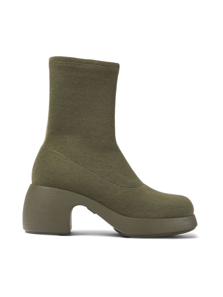 Thelma Green TENCEL® Lyocell Boots For Women - Medium Green
