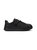 Unisex Runner Sneakers - Black Leather - Black