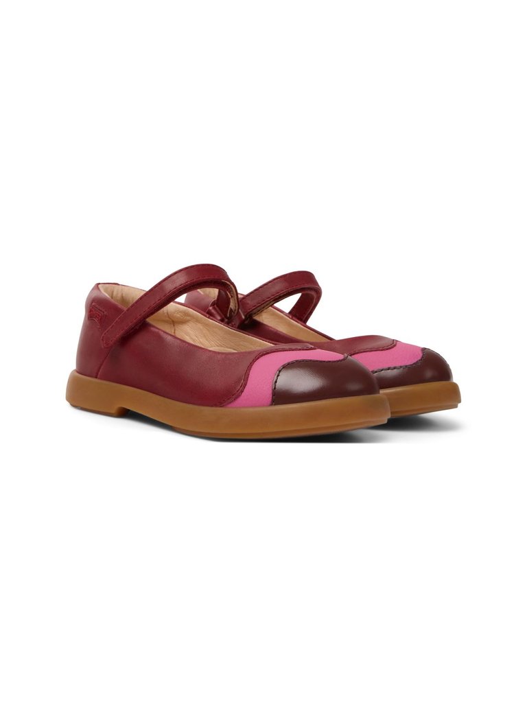 Unisex Twins Ballerinas - Burgundy/Pink