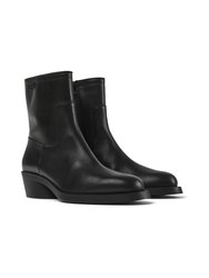 Women Black Leather Bonnie Boots 