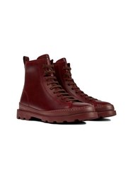 Women Brutus Ankle Boots - Burgundy