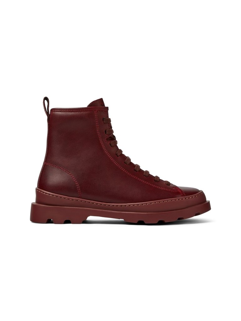 Women Brutus Ankle Boots - Burgundy - Burgundy