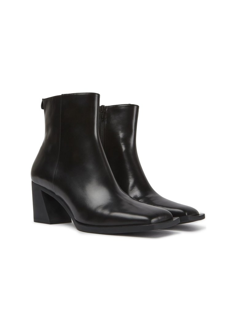 Women Karole Leather Boot - Black