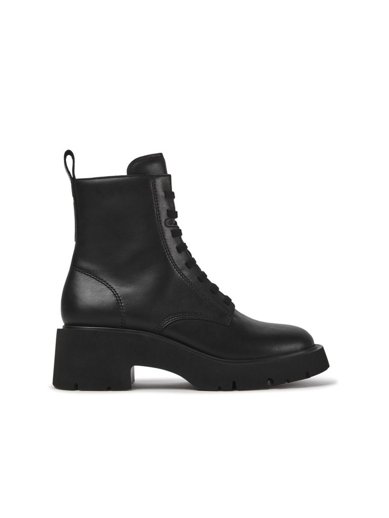 Women Milah Leather Lace Up Boot - Black