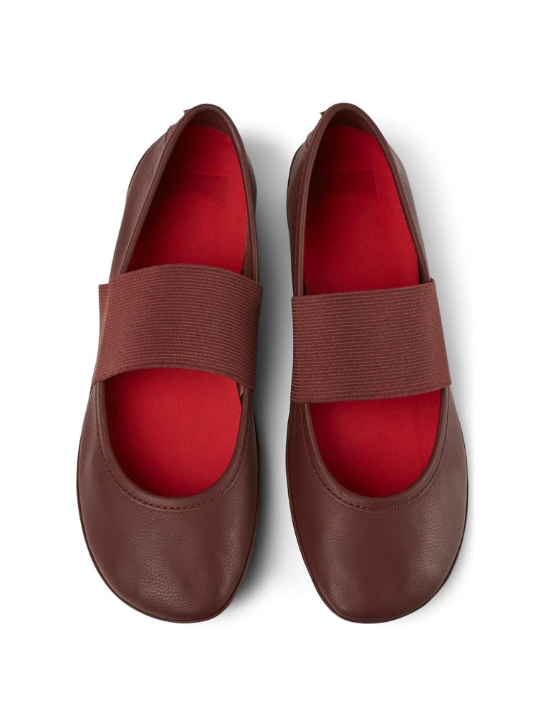 Women Right Ballerinas - Burgundy