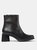 Womens Ankle Boots Kiara With Side Zip - Black