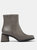 Womens Ankle Boots Kiara With Side Zip - Medium grey