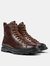 Women's Ankle Medium Lace Boots Brutus - Burgundy