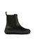 Women's Ground Ankle Boots - Black Leather - Black